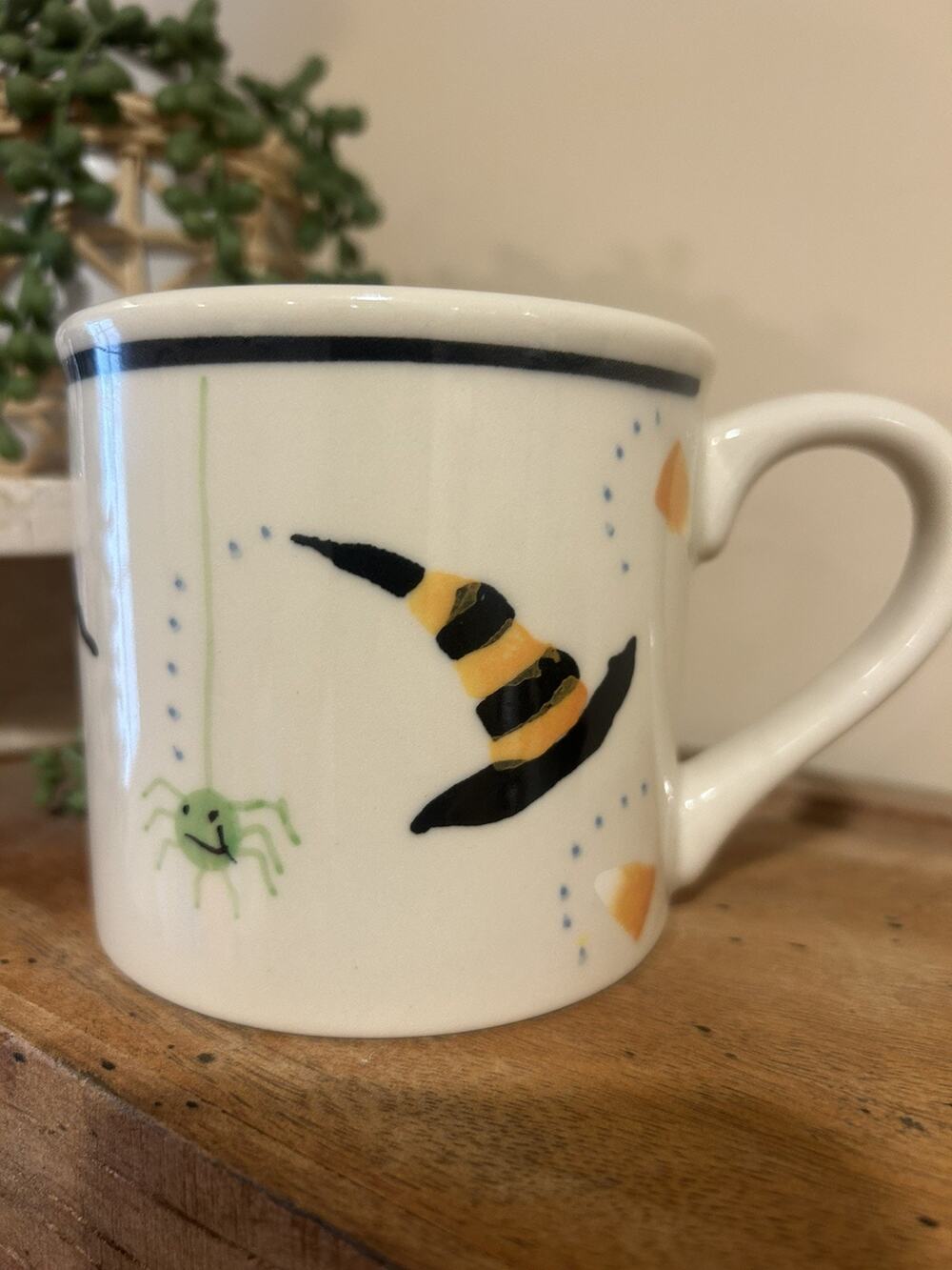 Pottery Barn HARTSTONE Pottery Hocus Pocus Mug cup Witch spider candy Halloween